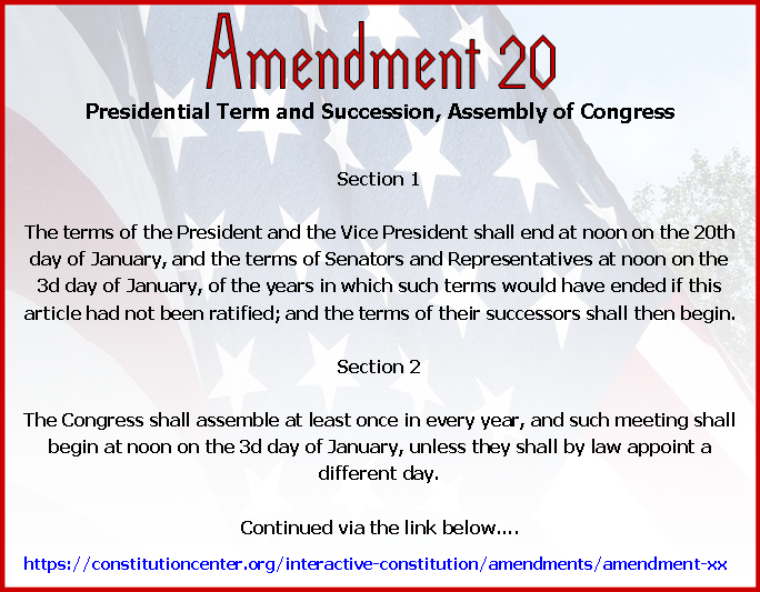 Bill Of Rights Amendment 20 Franw Com