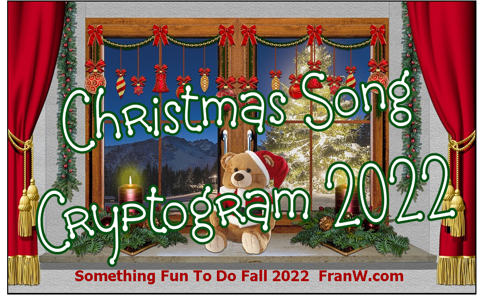 Christmas Songs Cryptograms 2022